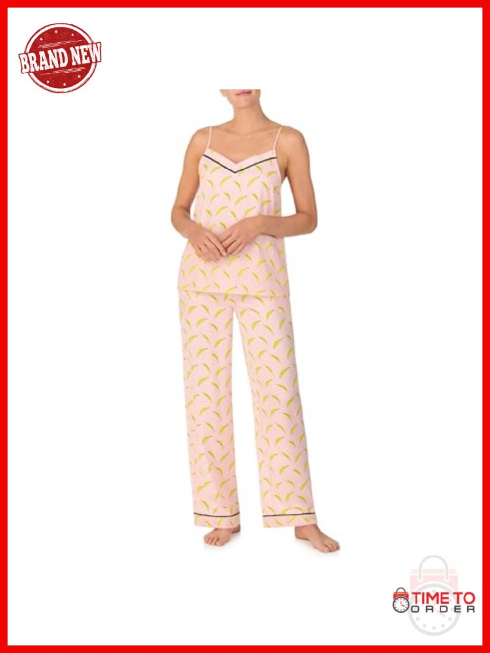 Satin Pajama Set Sleeveless Cami Tank Top with Pants Lounge Sleepwear
